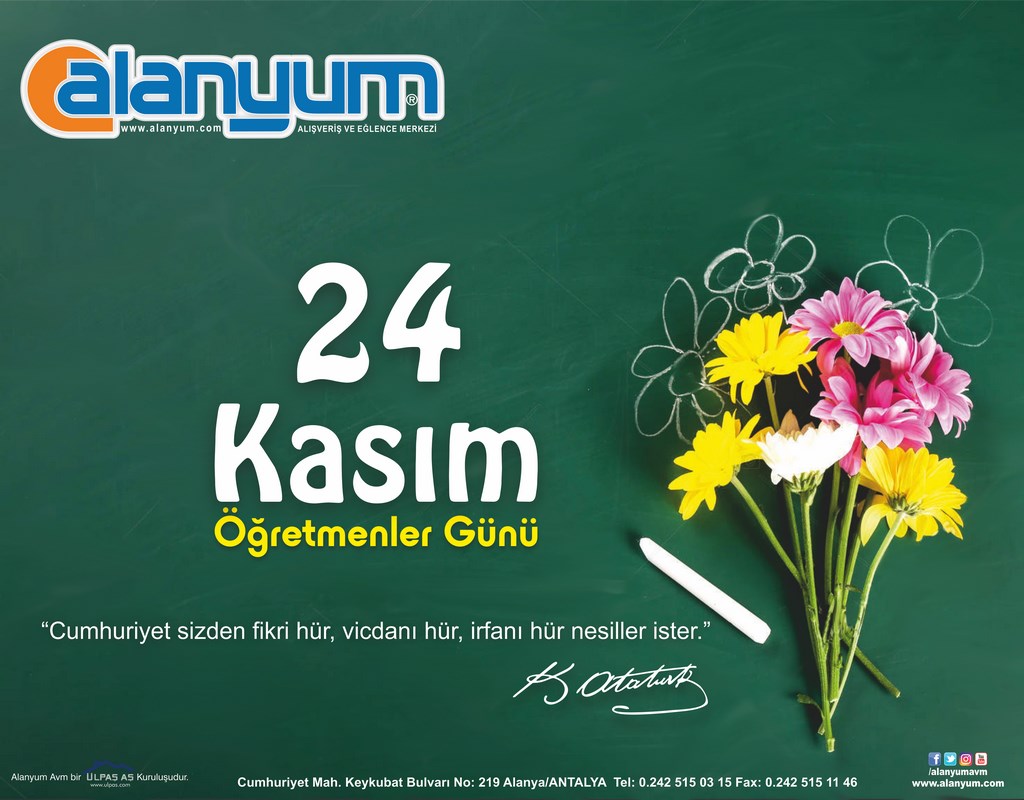 Başta, Başöğretmen Mustafa Kemal Atatürk olmak üzere tüm öğretmenlerimizin #24Kasım Öğretmenler Günü kutlu olsun!