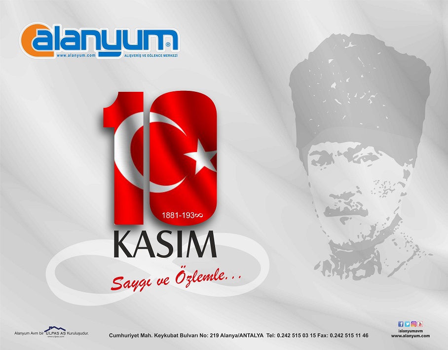 Cumhuriyetimizin kurucusu, Başkomutan Gazi Mustafa Kemal Atatürk'e; Saygı, özlem, rahmet ve minnetle...