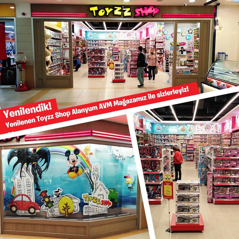 Yenilendik! Neşe ve mutluluğun adresi Toyzz Shop Alanyum AVM mağazamız yepyeni yüzü ile sizlerle...