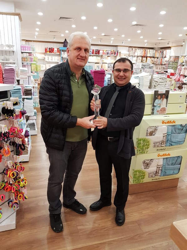 Özdilek Ev Tekstili Mağazası Bölge Satış Birinciliği ve Türkiye Satış Birinciliği Ödülünü Kazandı